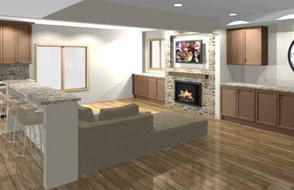 Catani Cabinets Twin Cities Design 3D Rendering